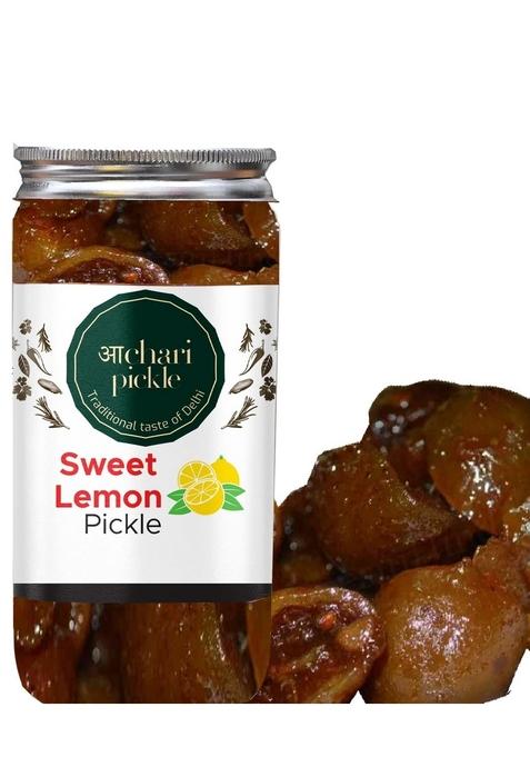 Achari Pickles Sweet Lemon Pickle Khatta Meetha Nimbu And Sour Without Oil Lime Aged Ka Achar 400Gm Homemade Recipe Taste