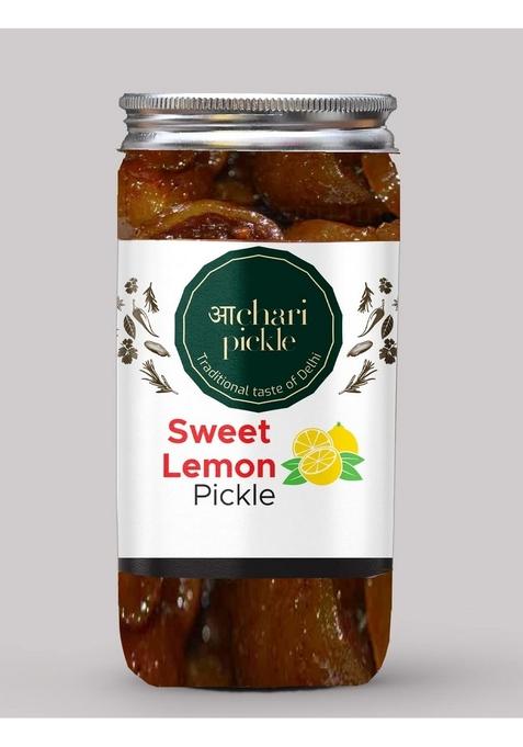 Achari Pickles Sweet Lemon Pickle Khatta Meetha Nimbu And Sour Without Oil Lime Aged Ka Achar 400Gm Homemade Recipe Taste