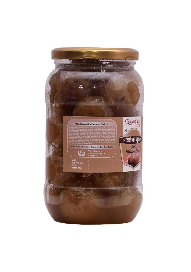 Rajasthani Swaad Amla Murabba Homemade Organic Awle Ka Murraba | Immunity Booster Jar Of 800 Grams