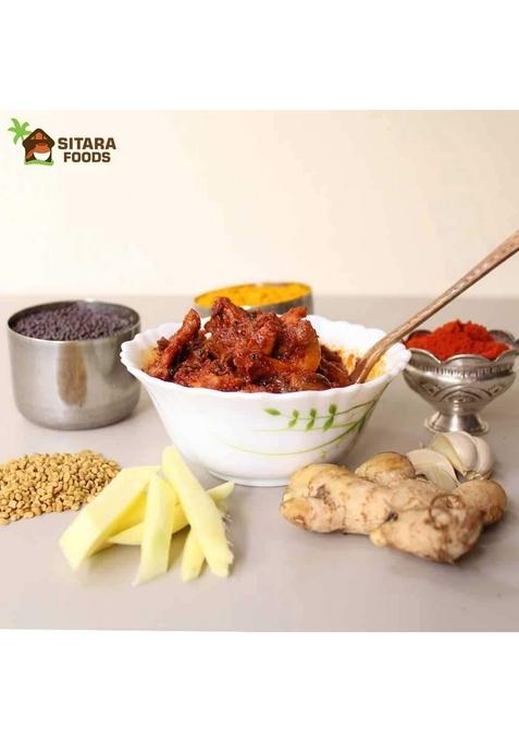 Sitara Foods Maagai Sliced Mango Pickle Aam Achar Andhra Style Home Made 500 Grams Pack