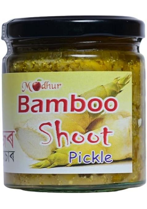Madhur Pure Bamboo Shoot Pickle With Bhut Jolokia 200 Gram A Quality Home Made Food Products