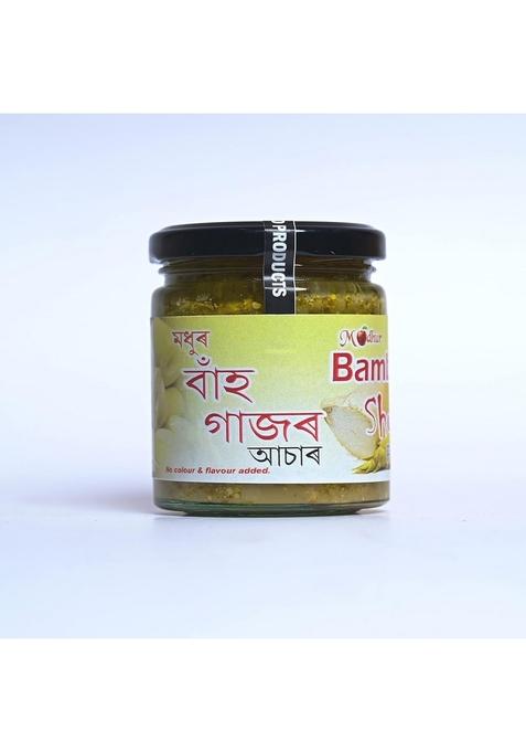 Madhur Pure Bamboo Shoot Pickle With Bhut Jolokia 200 Gram A Quality Home Made Food Products