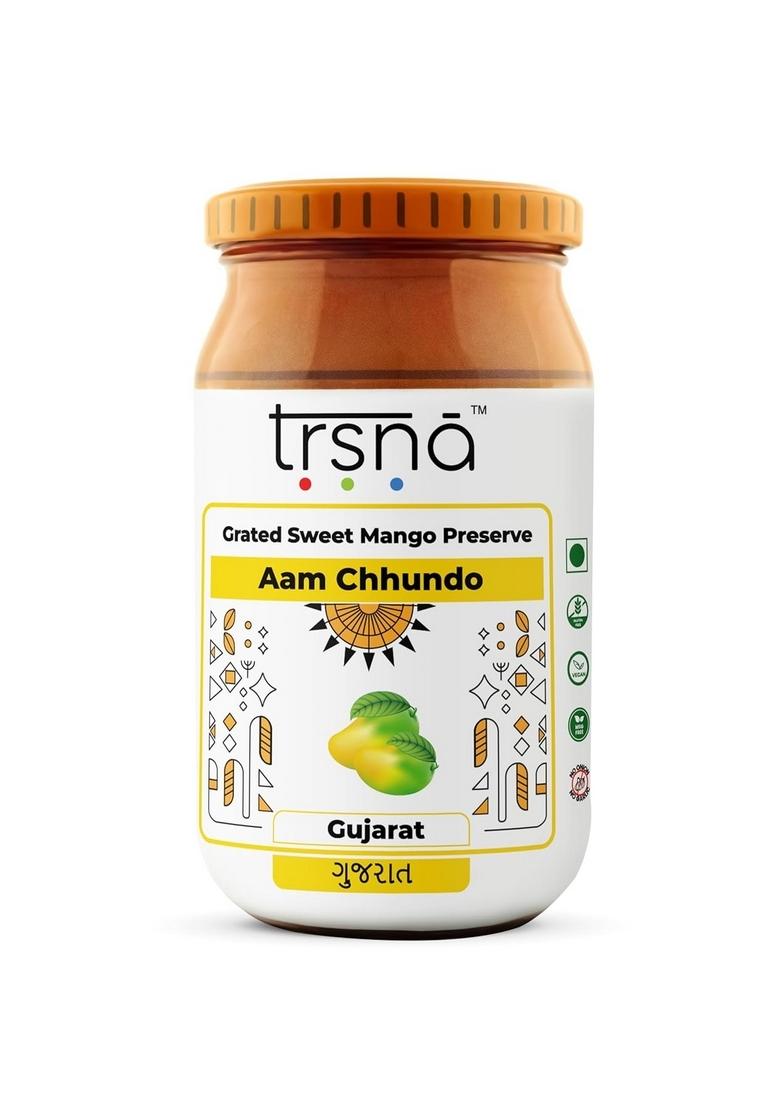 Trsna Grated Sweet Mango Preserve Chundo Pickle 450 Grams| Aam Ka Meetha Chundo| Achaar Made In Gujrat| Authentic Gujarati Pickle| Khatta | Fresh Pickles |Glass Jar
