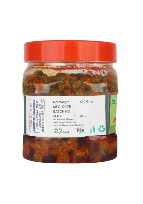Aarohi Pure Organic Made In India Homemade Dela Pickle Kerda Ka Achaar 400 Gram