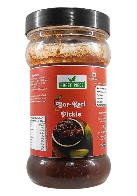 K3 Masala Green Piece Gor Keri Pickle 500Gm Pack Of 1 500 G