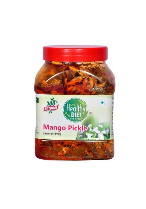 Healthy Diet Mango Pickle | No Preservatives Low Oil Tangy Salty Aam Ka Achar Homemade By Village Women Traditional Recipe Organically Processed Long Sized Pieces Home Made Mother 1 Kg