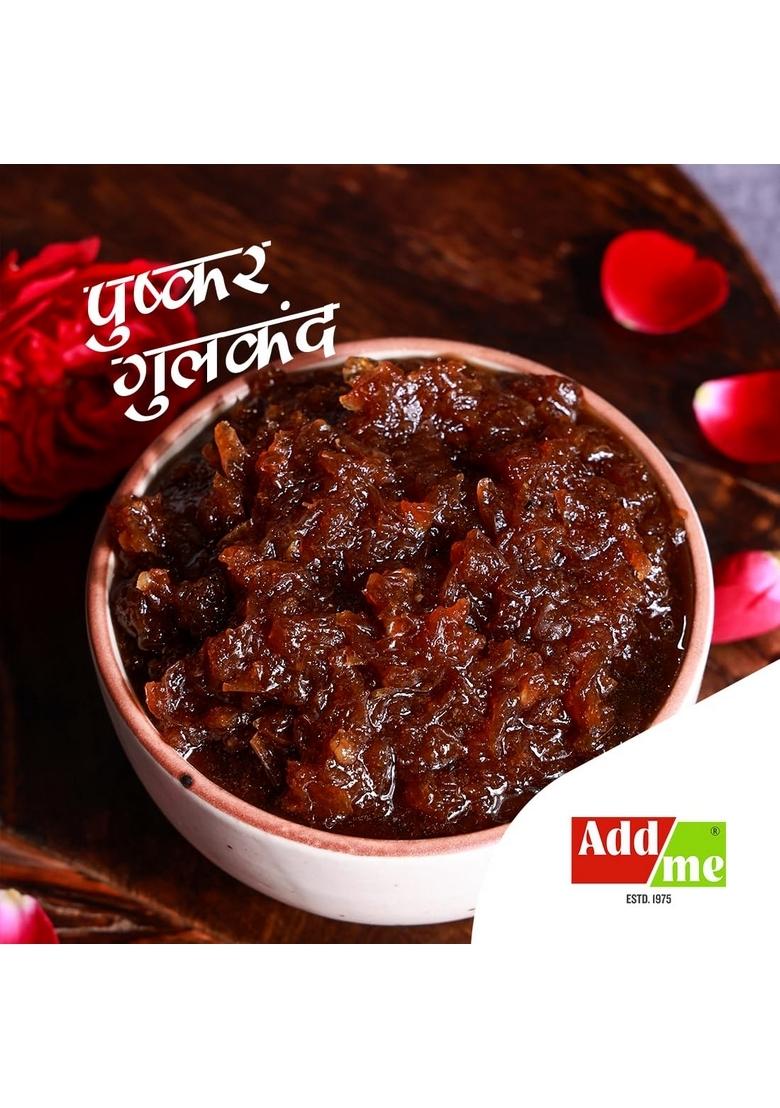 Add Me Sweet Damask Rose Petal Gulkand 600Gm Homemade Recipe And Taste Glass Pack