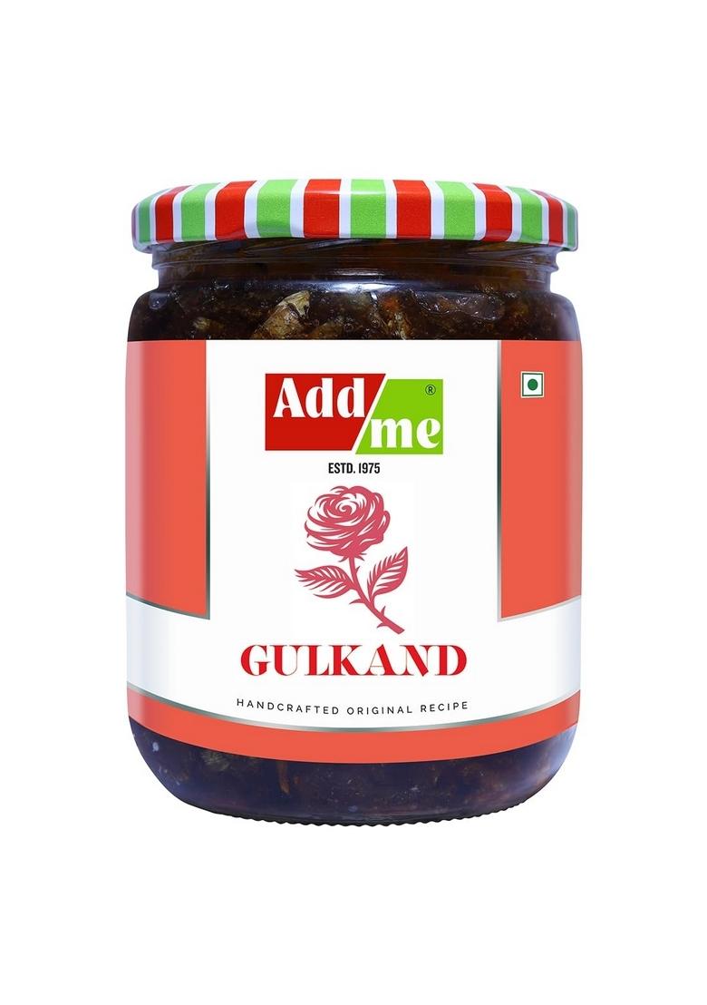 Add Me Sweet Damask Rose Petal Gulkand 600Gm Homemade Recipe And Taste Glass Pack