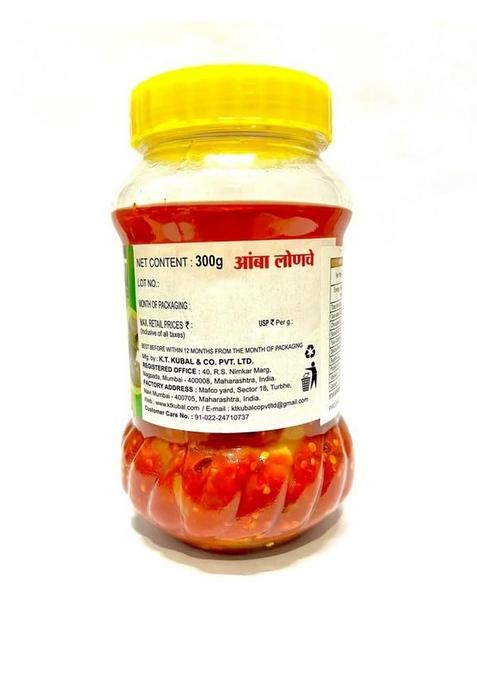 Kubal Mix Mango And Chilli Pickle Achar Combo Each 300Gm Handpicked Lemon Carrot Ginger Karwanda No Artificial Preservatives Colours Hygienic Practices Of 3