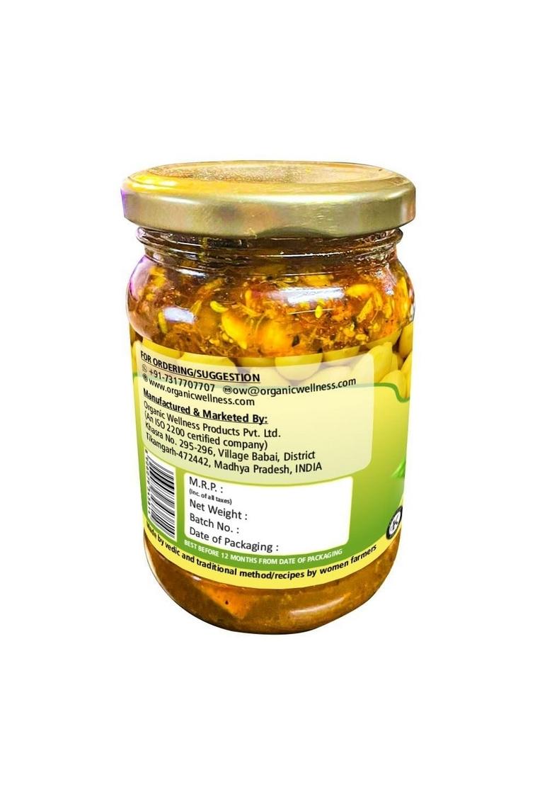 Organic Wellness Khatta Meetha Lemon Pickle Home Made Recipe With Natural Ingredients No Added Flavors| 300Gms|