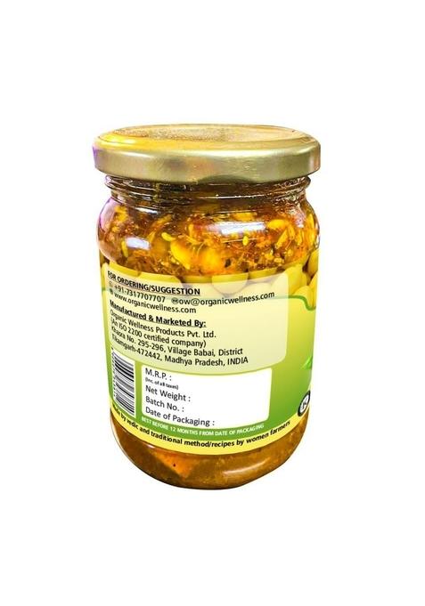 Organic Wellness Khatta Meetha Lemon Pickle Home Made Recipe With Natural Ingredients No Added Flavors| 300Gms|