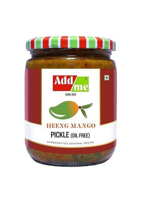 Add Me Home Made Tasty Heeng Mango Lonji Pickle 500 Gm Without Oil Hing Aam Ka Achaar 500Gm Glass Pack