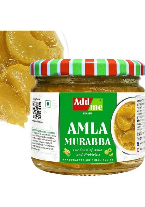 Add Me Dry Amla Murabba 300 Gm Seed Less Without Sugar Syrup Awla Glass Pack