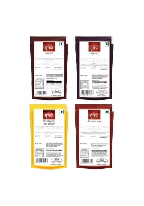 Suvidhi Kavat Chutney 3 Dates Pickle Sweet Lime Mango 100Gm Each Pack Of 12 In All 1 2 Kg