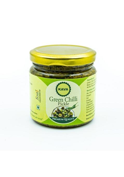 Kava Green Chilli Pickle 200Gm