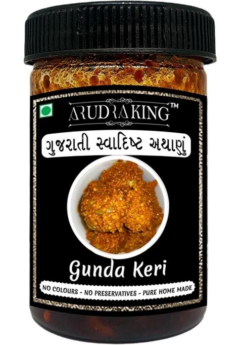 Arudraking Gujarati Traditional Preservative Free Pure Homemade Gorkeri 500Gm | Gunda Keri Pickles Chhundo Mango Chana Methi 2000Gms
