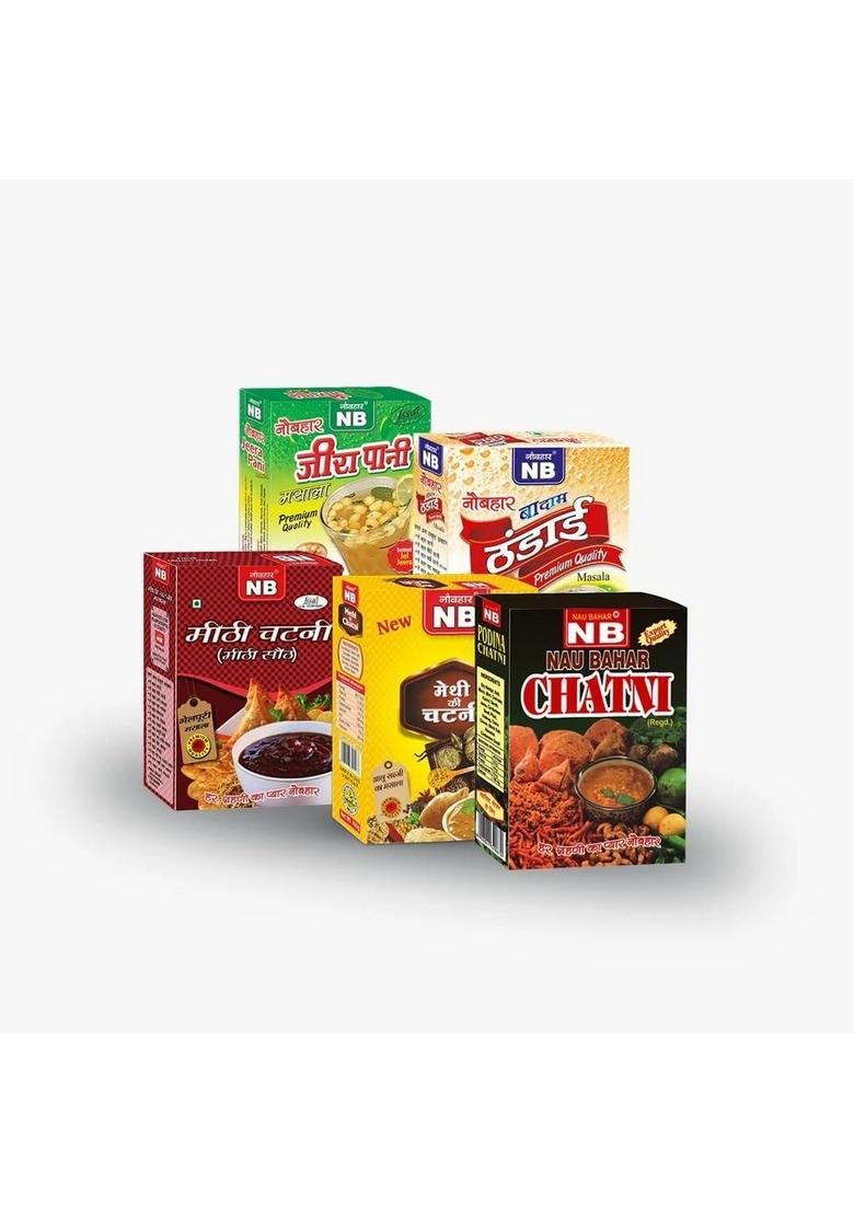 Naubahar Naubahar’S Flavors Of India Combo – Jeera Pani Thandai Meethi Chutney Methi Ki Traditional Taste Enhancers For Refreshing Drinks Authentic Indian Meals