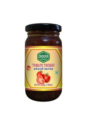 Dode Foods Tomato Thokku 200G | Traditional South Indian Pickle Style Tangy Spicy Authentic Taste Ready To Eat Vegetarian