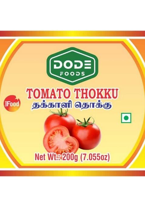 Dode Foods Tomato Thokku 200G | Traditional South Indian Pickle Style Tangy Spicy Authentic Taste Ready To Eat Vegetarian