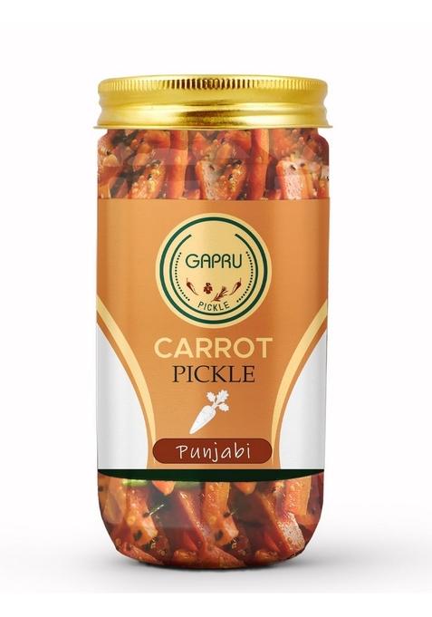 Gapru Pickle Punjabi Carrot Homemade Fresh Gaajar Ka Aachar 400G | Organic North Indian Healthy Traditional Home Made Achaar