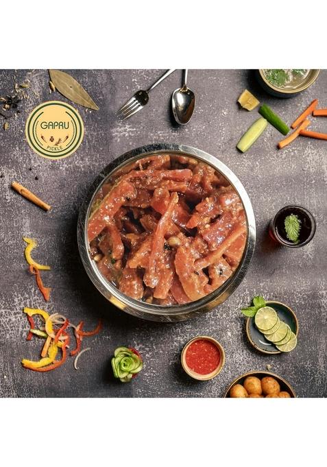 Gapru Pickle Punjabi Carrot Homemade Fresh Gaajar Ka Aachar 400G | Organic North Indian Healthy Traditional Home Made Achaar