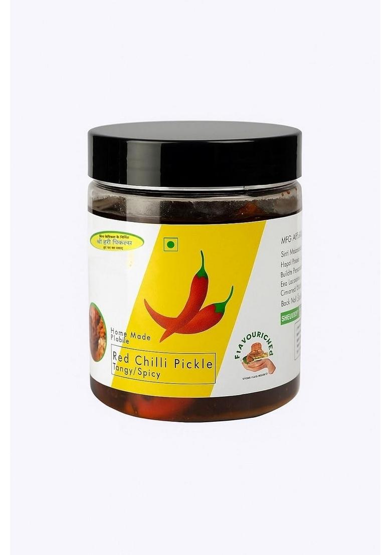 Flavourickles Shri Hari Pickles Red Chilli Pickle – Authentic Indian Achar Tangy Spicy Traditional Homemade Recipe Handcrafted Flavor Rich No Preservatives Natural Ingredients 250G
