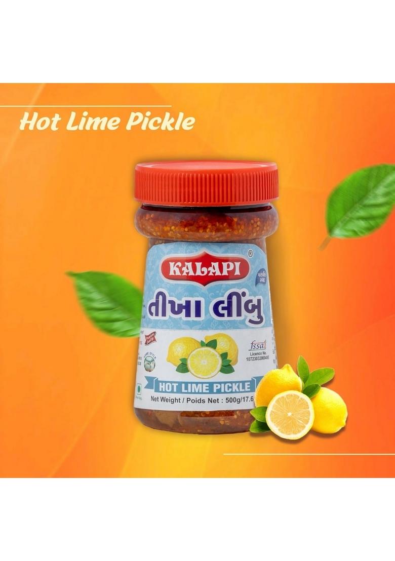 Kalapi Hot Lime Pickle | And Spicy Made With Fresh Hand Picked Traditional Recipe 500G X 2