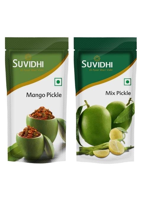 Suvidhi Mango Pickle 200Gm 4 Mix Each Pack Of 8 1600 Gram