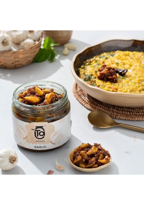 Ta Pickles | Small Onion Garlic Pickle 150G [Pack Of 2] Combo Made With Cold Pressed Oil Homemade Traditional Indian Taste Natural No Preservatives