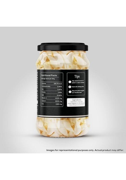 Harnarains International Pickled Peeled Cloves In Vinegar Sirka Wala Lahsun | Raw Brine Oil Free Traditional Indian Pickle Pack Of 2 400G Each
