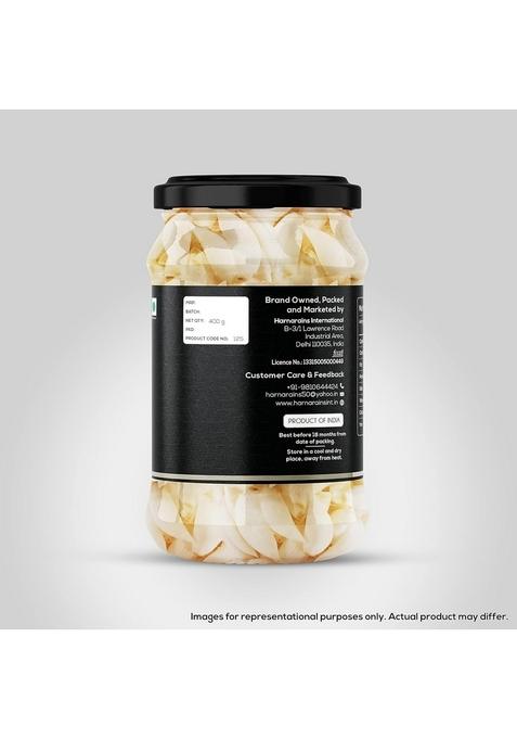 Harnarains International Pickled Peeled Cloves In Vinegar Sirka Wala Lahsun | Raw Brine Oil Free Traditional Indian Pickle Pack Of 2 400G Each