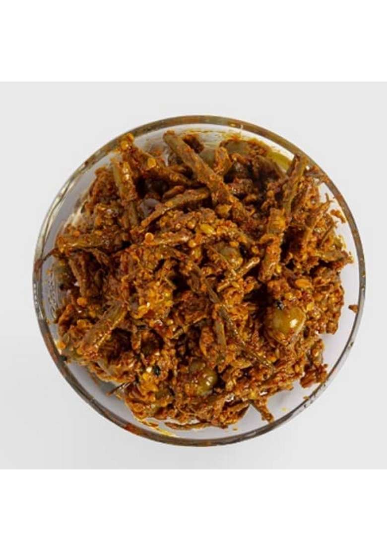 Organic Bites Combo Of Rajasthani Marwari Athana Mirchi Green Chilly Pickle Achar 400 Gm Ker Sangri Each Total 800 - Indya