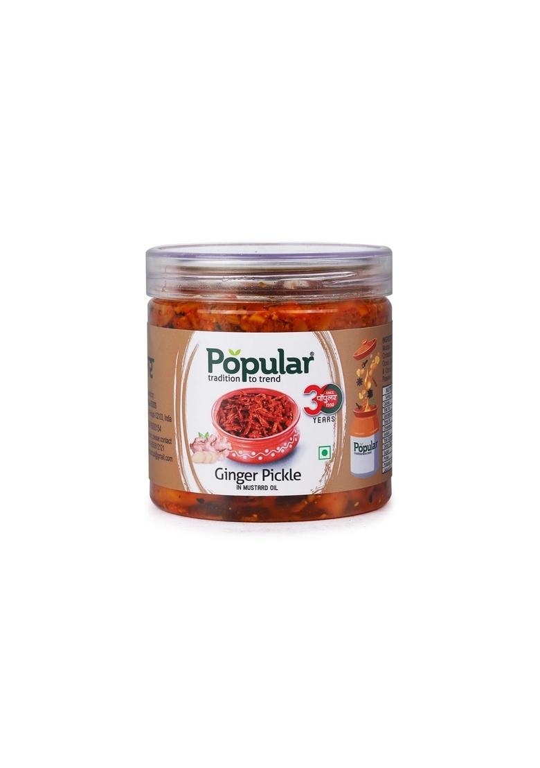 Popular Ginger Pickle– Authentic Indian Style Spicy Tangy Pickle Made With Fresh And Traditional Spices 400G