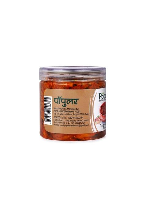 Popular Ginger Pickle– Authentic Indian Style Spicy Tangy Pickle Made With Fresh And Traditional Spices 400G