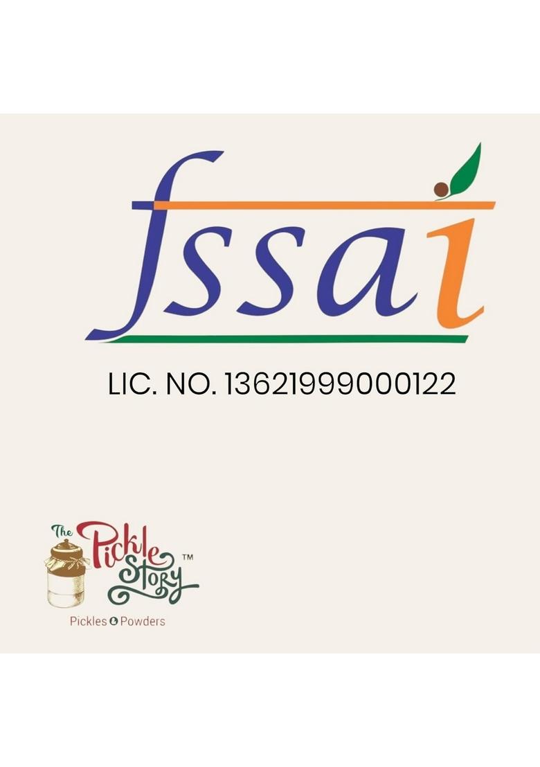 The Pickle Story An Authentic Homemade Dry Stuffed Mango Chunky Mota Pieces With Fenugreek Paste Maagai | Tangy Spicy Sour And Salty South Indian Style 500Gm Pouch