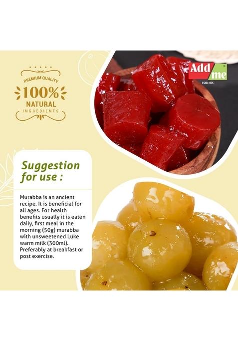 Add Me Amla Murabba Carrot Ka Pieces 750G Each Immunity Boosters Pack Of 2 Fine Quality Murba