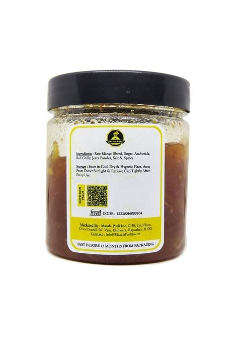 Masala Potli Homemade Tangy Mango Chhundo Pickle | Sweet Sour Aam Chhunda Khatti Meethi Shredded Chutney Authentic Gujarati Chunda 250G