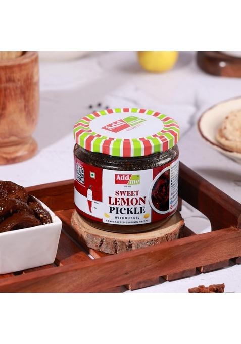 Add Me Seed Less Dry Amla Murabba Without Syrup Immunity Boosters Lemon Pickle Khatta Meetha Nimbu Sweet And Sour Oil Lime Ka Achar 300Gm Each Homemade Recipe Taste Combo Gift Pack Glass Jar
