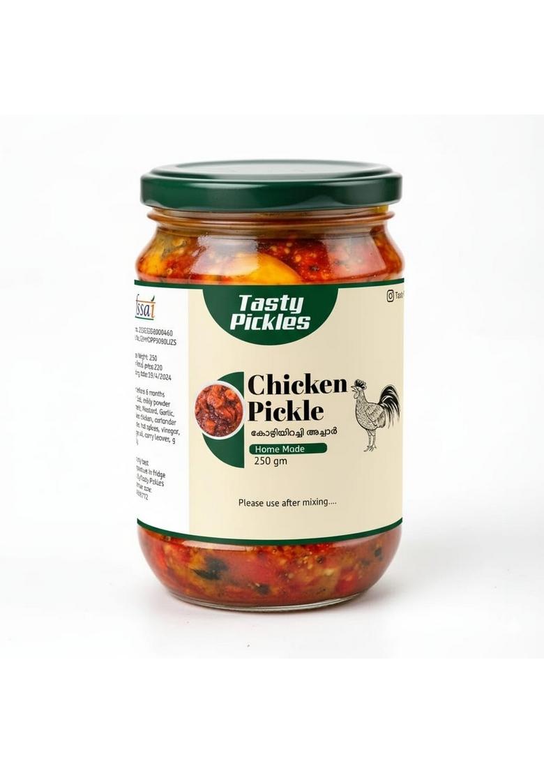 Tasty Pickles Boneless Chicken Pickle 250 Gm Authentic Kerala Style Achaar