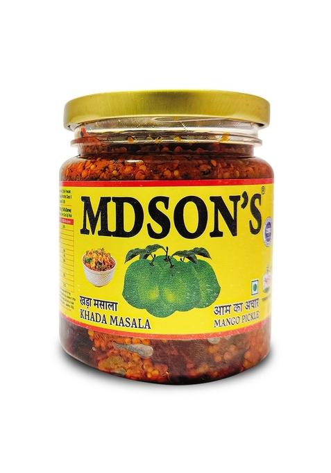 Mdson'S Home Made Khada Masala Se Bana Organic Ramkela Mango Pickle 1Kg Pack Of 1 | Ms
