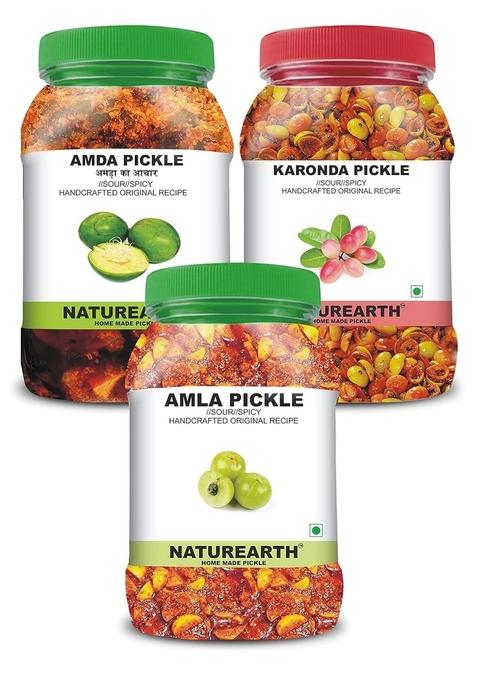 Naturearth 100 Natural Amla Amda Karondha Pickle 600 G Primium Quality Achar