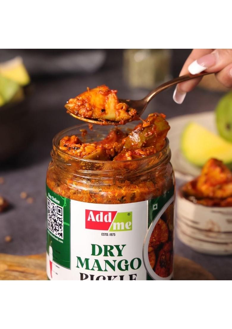 Add Me Dry Mango Garlic Pickle 1Kg Mixed Combo Pack Of Two Fine Pickles Glass 500Gm Each