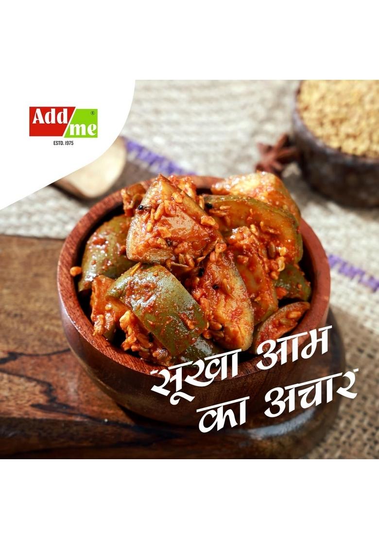 Add Me Dry Mango Garlic Pickle 1Kg Mixed Combo Pack Of Two Fine Pickles Glass 500Gm Each