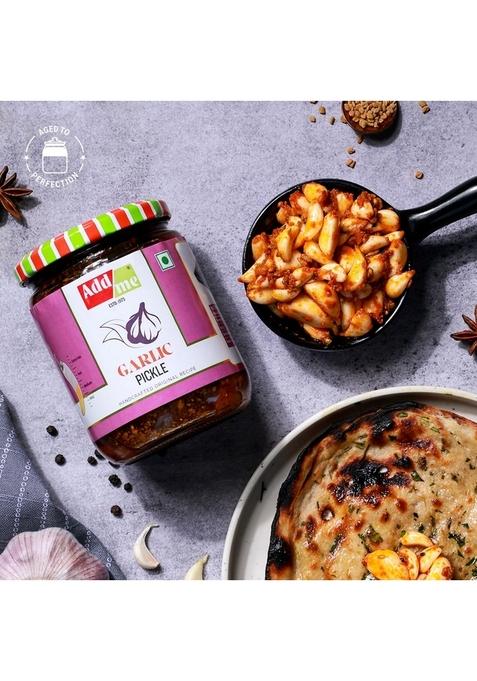 Add Me Dry Mango Garlic Pickle 1Kg Mixed Combo Pack Of Two Fine Pickles Glass 500Gm Each