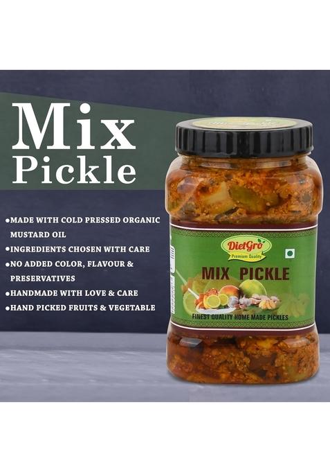 Dietgro Naturally Organic Home Made Mix Pickle 950 Gm