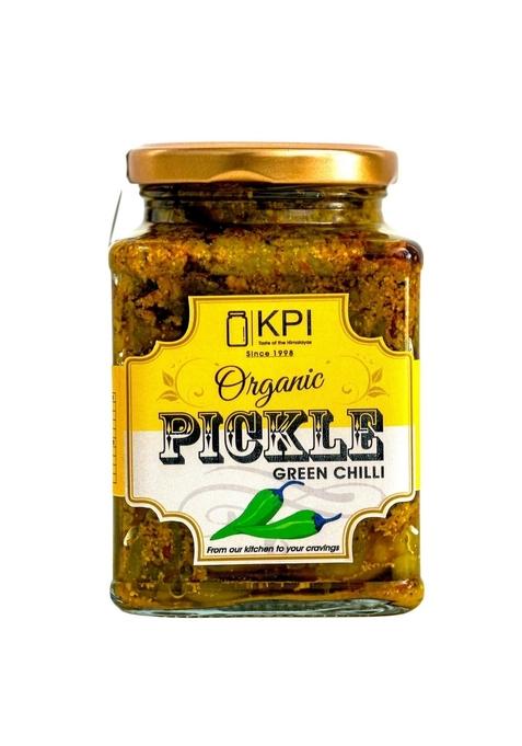 Kpi With Device Spicy Green Chili Pickle | Hari Mirch Ka Teekha Khatta Achaar|Hot Tangy Sour |Bihari Style Homemade Sun Dried No Artificial Preservatives Colors 250Gm