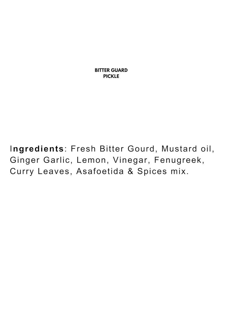 Achaar Company Bitter Gourd Pickle | Spicy Indian Achar No Artificial Preservative Pack Of 1 200 G