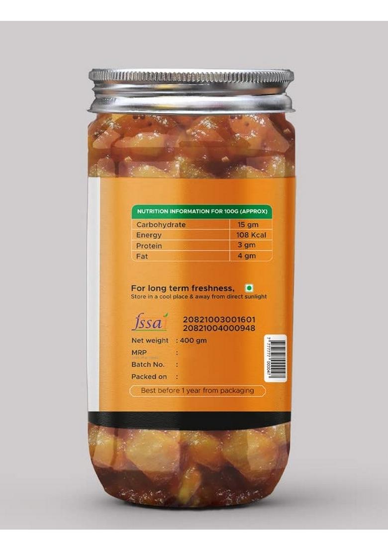 Achari Pickles Banarasi Sweet Mango 400Gm Murabba Galka Meetha Aam Ka Achar Mother’S Recipe | Organic North Indian Pickle| Traditional Home Made Achaar