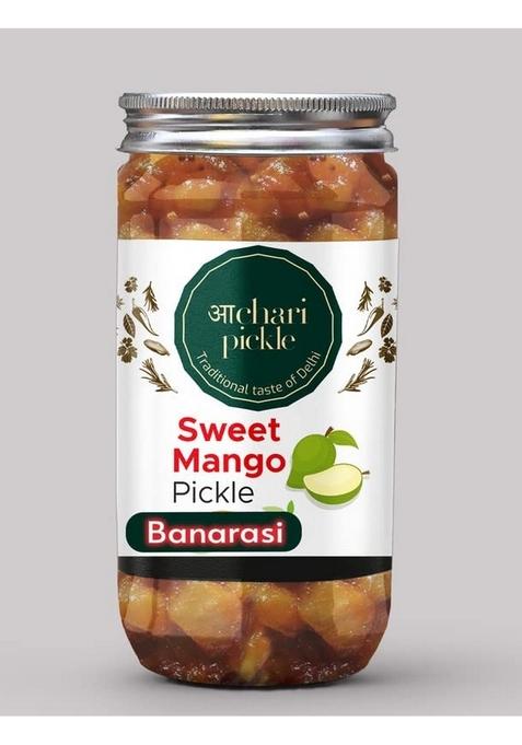 Achari Pickles Banarasi Sweet Mango 400Gm Murabba Galka Meetha Aam Ka Achar Mother’S Recipe | Organic North Indian Pickle| Traditional Home Made Achaar