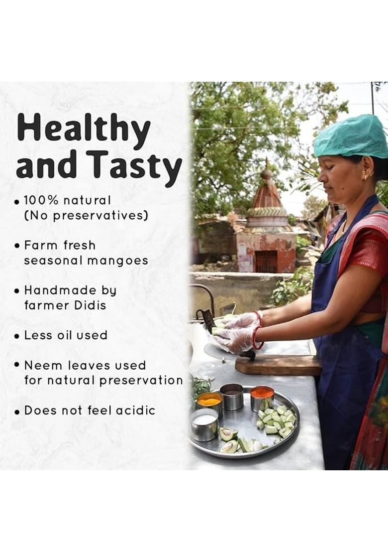 Iyer'S Recipe Fresh Cut Mango Pickle | Pure Home Made No Preservatives 100 Natural